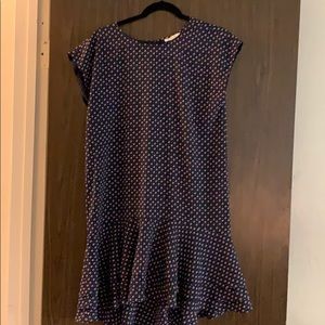 Joie Silk Floral Dress with Flared Hem